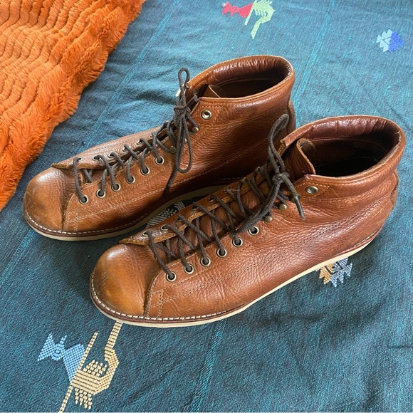Chippewa Brown Leather Lace-Up Men's Boots - Picture 1 of 8